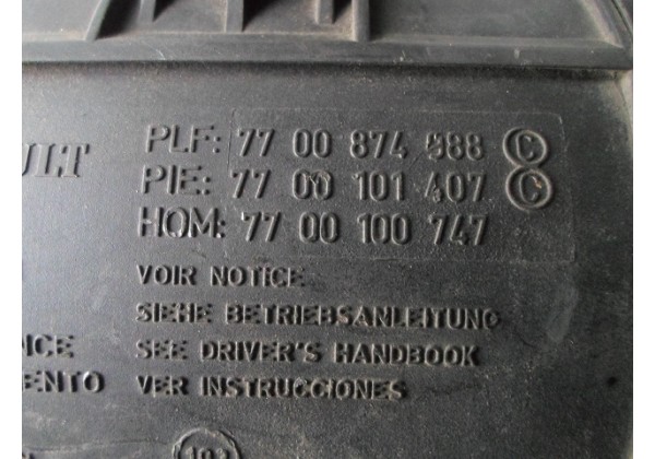 корпус повітряного фільтра Renault Megane II, Scenic II 1.9 dti, 7700874988 , 7700101407 , 7700100747